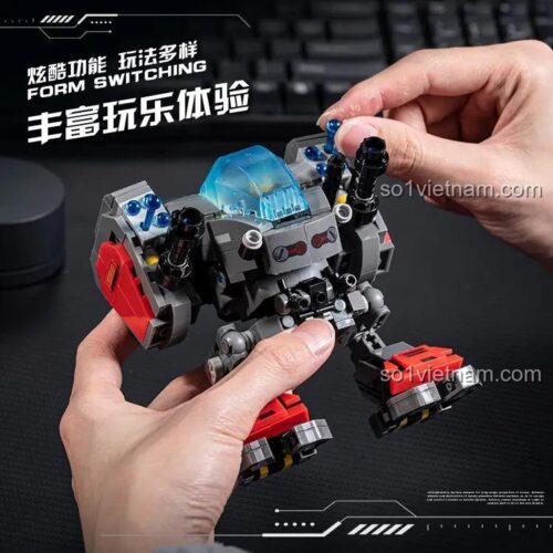 đồ chơi robot Robot Biến Hình JD022, Robot Biến Hình Keeppley, mô hình robot chiến đấu, tính năng biến hình linh hoạt, đồ chơi cho bé trai 6 tuổi
