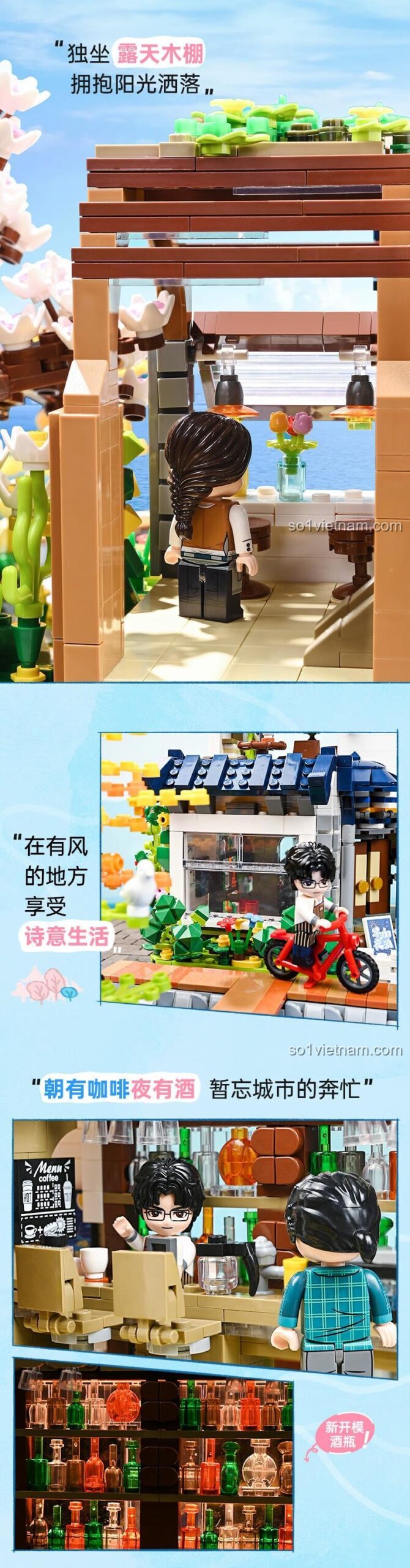 Hoa Đại Lý Thượng Quan Hoa - Mô hình Keeppley K18004, bộ lắp ghép kiến trúc cổ phong cảnh Trung Quốc, 3399 mảnh, 8 tuổi