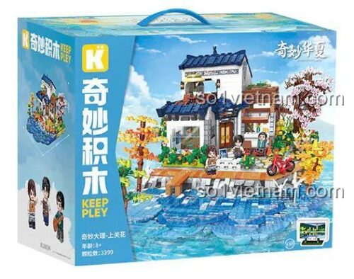 Hộp sản phẩm Keeppley K18004 Kỳ Quan Đại Lý: Thượng Quan Hoa - Bộ lắp ghép kiến trúc cổ phong cảnh Trung Quốc, 3399 mảnh, 8 tuổi, có minifigures