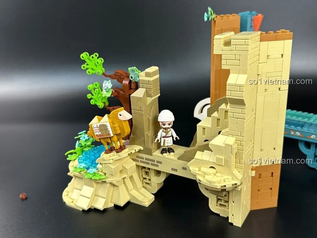 Cửu Sắc Lộc đã hoàn thành trong bộ lắp ghép Keeppley K19906 Bình phong nghệ thuật Đôn Hoàng.