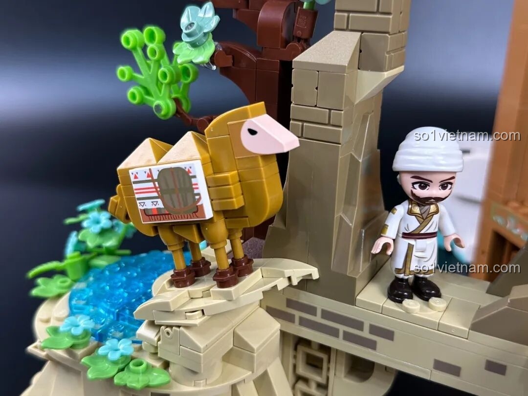 Cửu Sắc Lộc được đặt vào vị trí trong tấm bên phải của bộ lắp ghép Keeppley K19906.