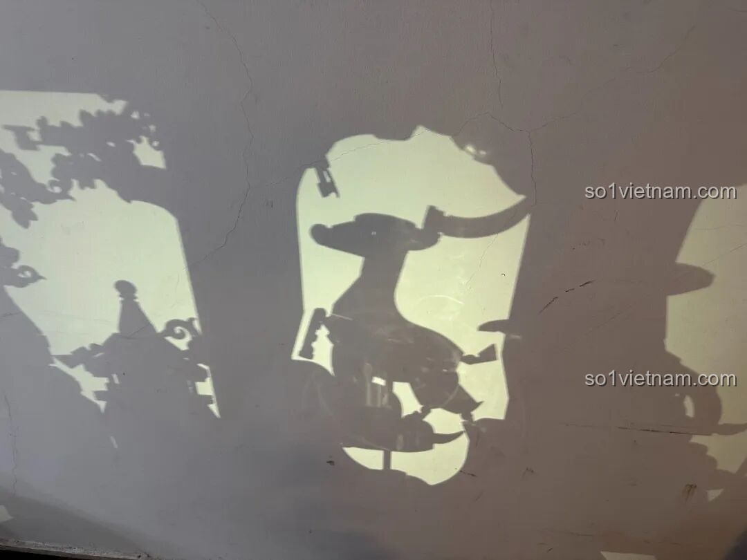 Toàn cảnh bộ lắp ghép Keeppley K19906 Bình phong nghệ thuật Đôn Hoàng đã hoàn thành, góc nhìn 8.