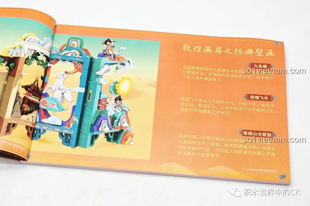 Trang giới thiệu các bức tranh tường kinh điển của Đôn Hoàng, nguồn cảm hứng cho Keeppley K19906.