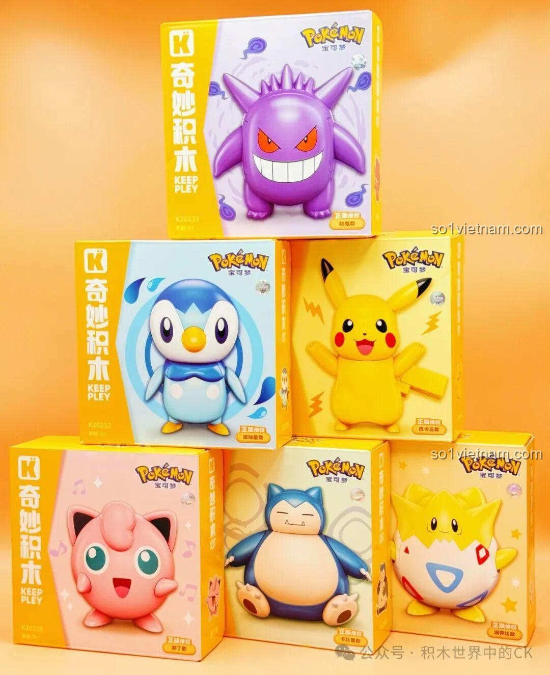 Mô hình Snorlax lắp ráp từ bộ đồ chơi Keeppley K20230