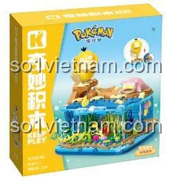 Hộp bộ lắp ghép Keeppley K20246 Pokemon Đồng Hành Bãi Biển Dễ Thương, đồ chơi xây dựng Pokemon cho bé trai và bé gái 6 tuổi