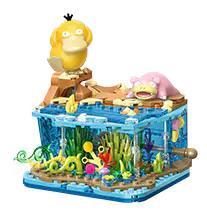 Bộ lắp ghép Keeppley K20246 Pokemon Đồng Hành Bãi Biển Dễ Thương với nhân vật Psyduck và Slowpoke, mô hình cảnh quan Pokemon, đồ chơi giáo dục cho bé 6 tuổi