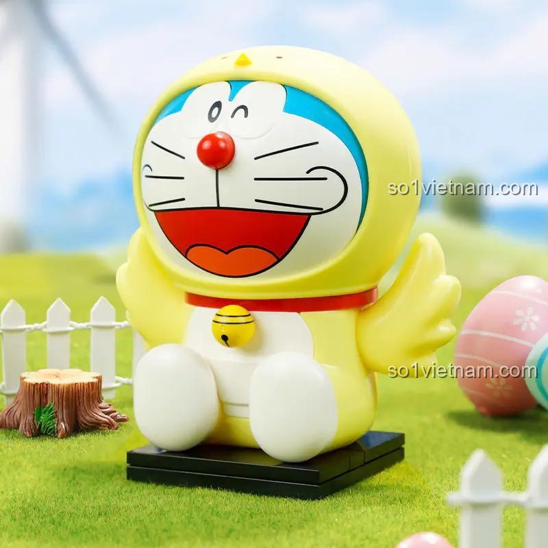 Mô hình Doraemon: Gà con Keeppley K20420 sau khi lắp ráp, đồ chơi sáng tạo cho bé