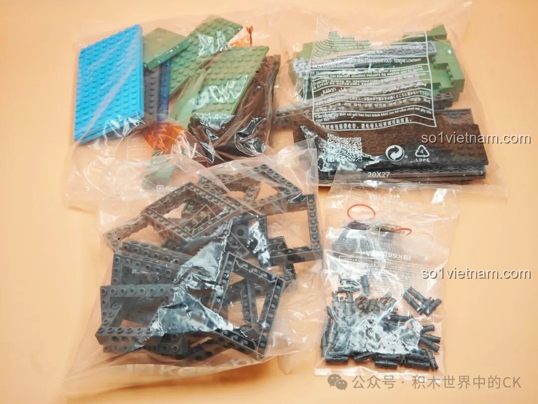 Các loại mảnh ghép của bộ Keeppley K20527 Naruto Thung Lũng Cuối Cùng