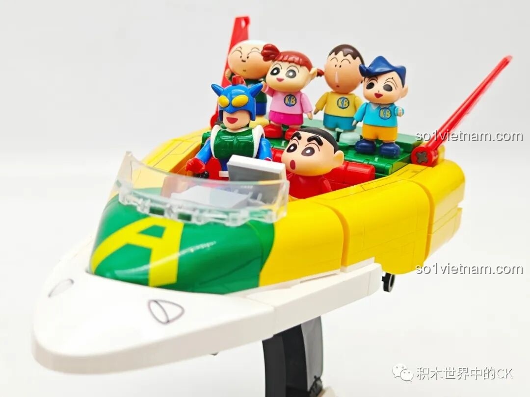 Nhóm các mẫu xe Shin-chan của Keeppley nhìn từ bên