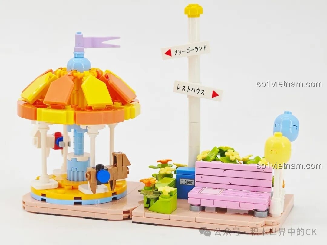 Thành phẩm bộ lắp ráp Keeppley K20622 Khu vui chơi Crayon Shin-chan