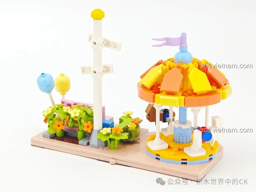 Thành phẩm bộ lắp ráp Keeppley K20622 Khu vui chơi Crayon Shin-chan