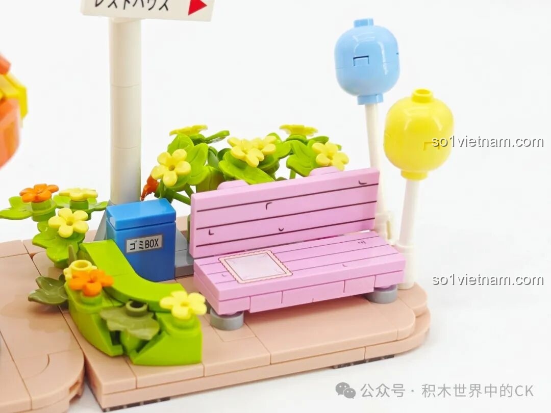 Thành phẩm bộ lắp ráp Keeppley K20622 Khu vui chơi Crayon Shin-chan