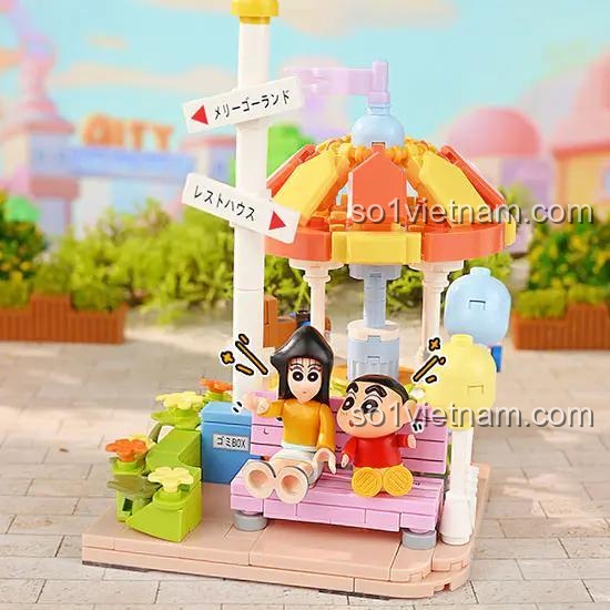 Mô hình chi tiết Keeppley K20622 Khu vui chơi giải trí Crayon Shin-chan