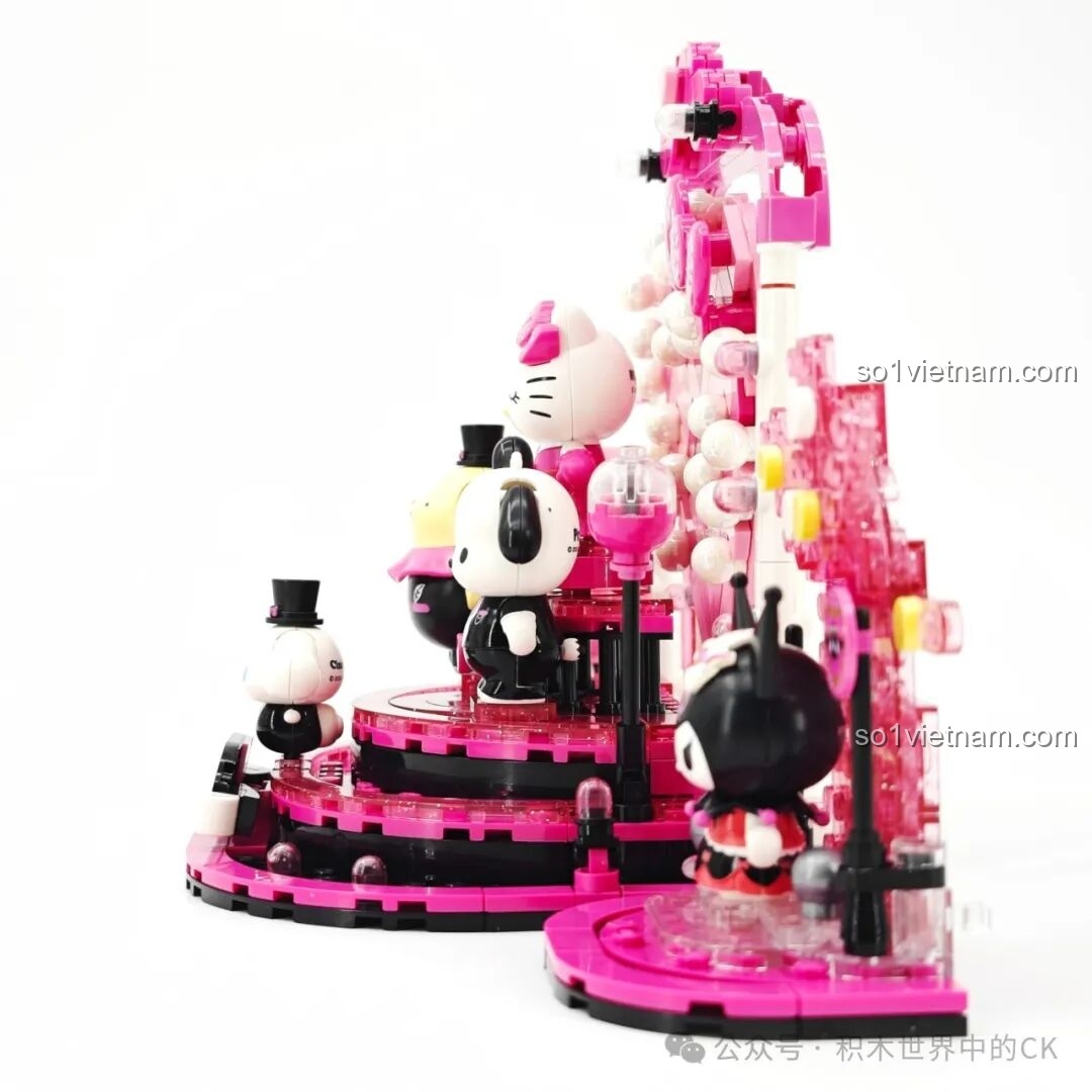 Lắp ráp chi tiết số 50 kỷ niệm bộ K20850 Keeppley Sanrio Broadway