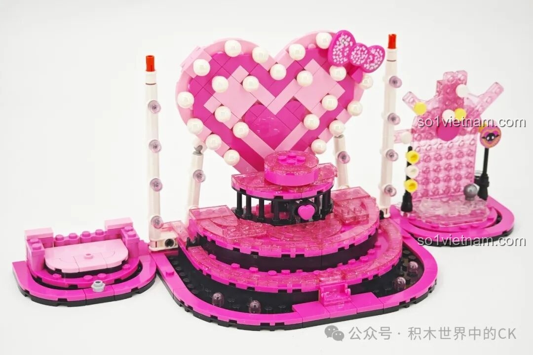 Chi tiết trang trí sân khấu bộ K20850 Keeppley Sanrio Broadway