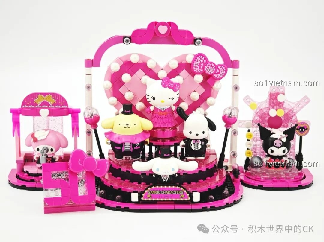Lắp đặt hệ thống đèn sân khấu bộ K20850 Keeppley Sanrio Broadway