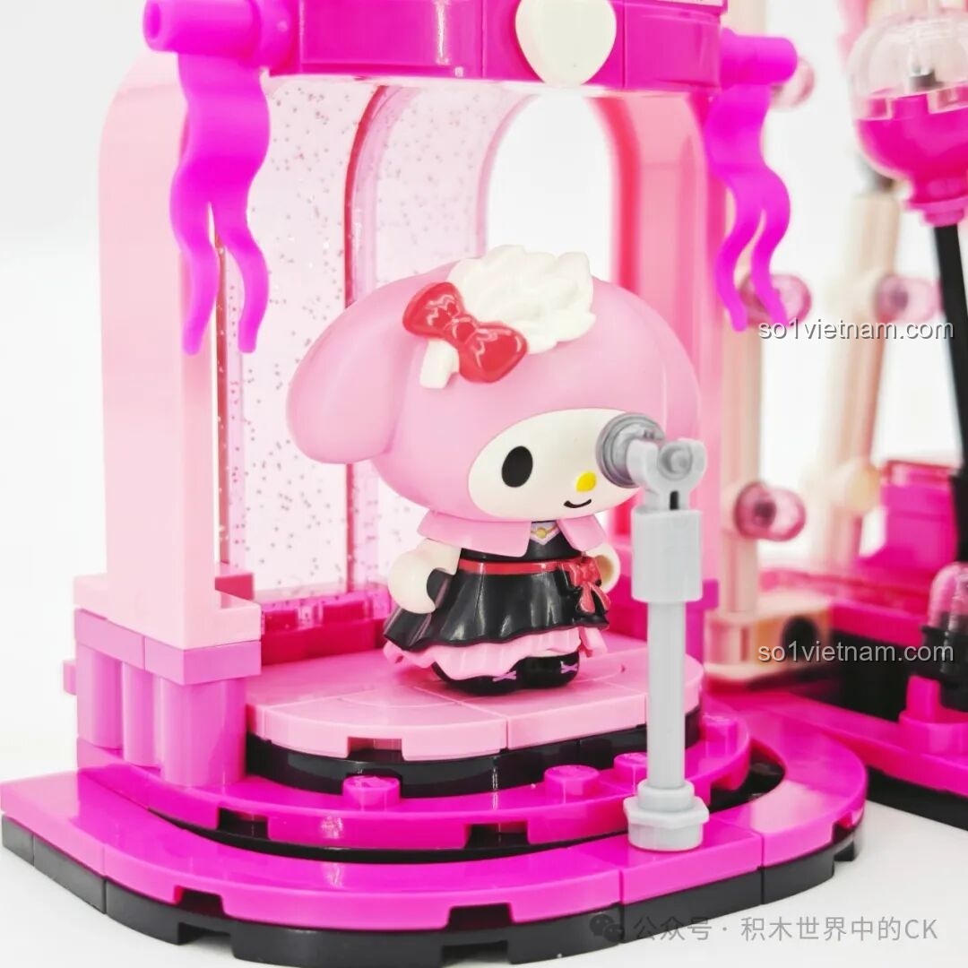 Chi tiết các nhân vật Sanrio trên sân khấu bộ K20850 Keeppley