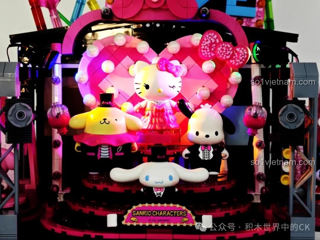 Toàn bộ dàn nhân vật Sanrio trên sân khấu bộ K20850 Keeppley