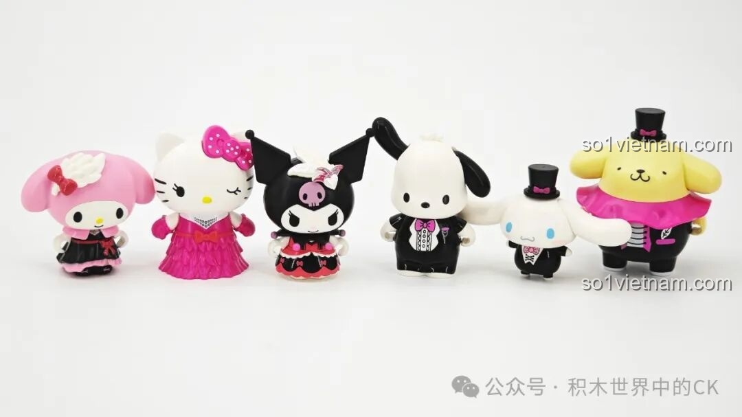 Dàn nhân vật Sanrio trong bộ lắp ghép K20850 Keeppley