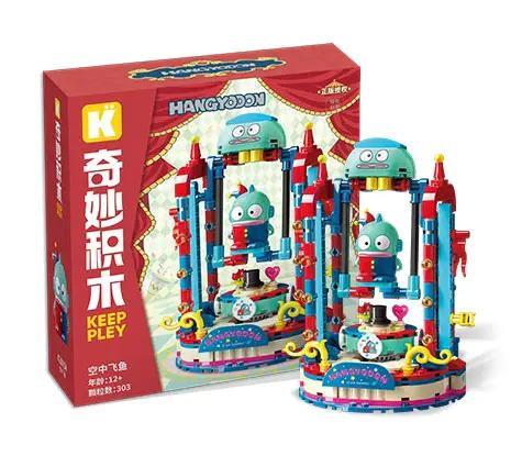 Hộp bộ lắp ghép Hangyodon Keeppley K20854, đồ chơi mô hình Cá Bay Trên Không giá tốt cho bé gái 8 tuổi