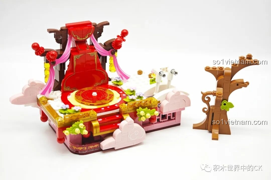 Lắp ráp phần sân khấu chính của bộ Keeppley K21105 