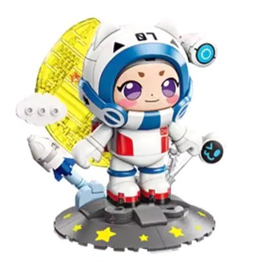Bộ đồ chơi Lỗ Ban Thất Hào Mộng Ước Không Gian Keeppley K21107, mô hình phi hành gia đáng yêu cho bé trai 6 tuổi, giá tốt
