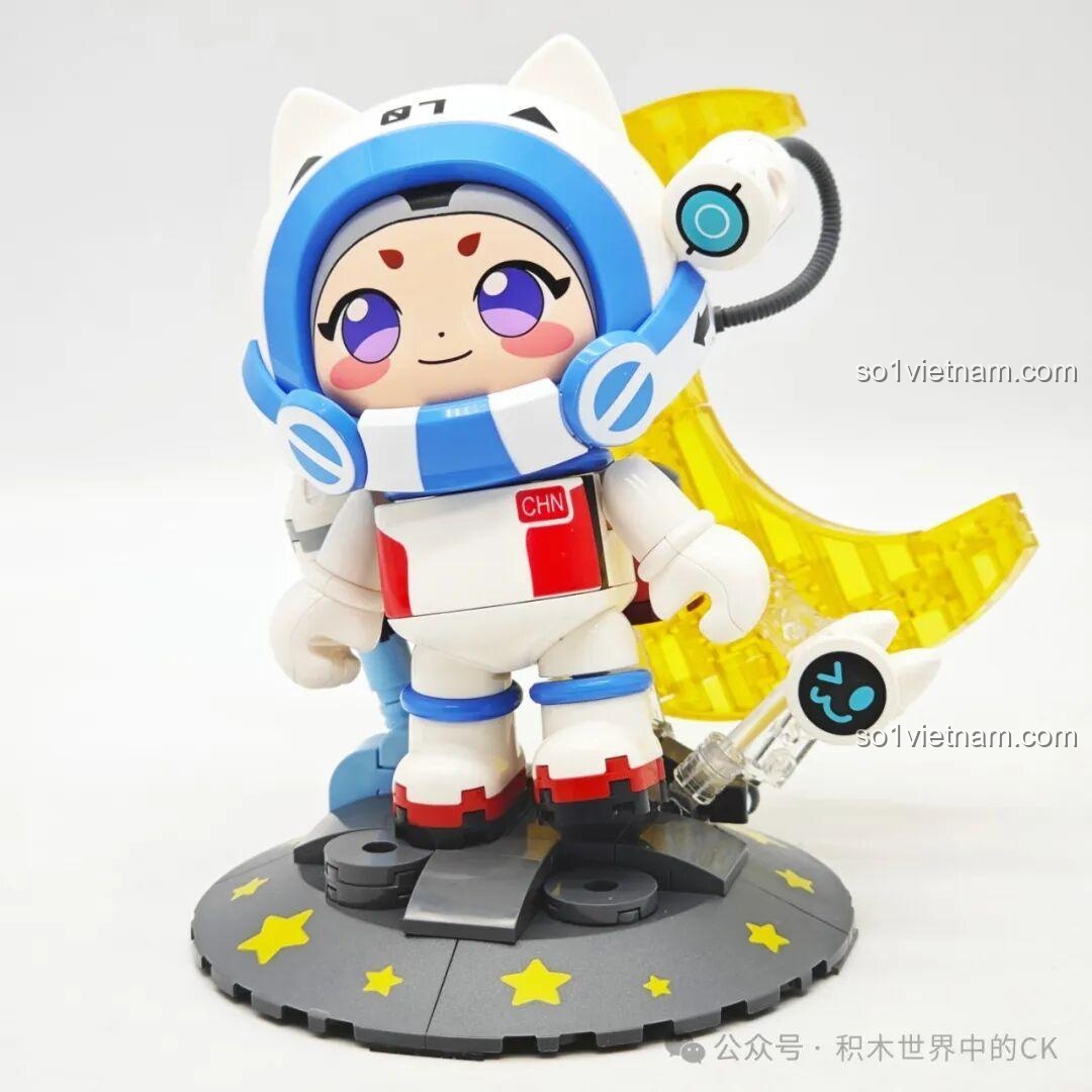 Chứng nhận chất lượng bộ đồ chơi Phi hành gia Lỗ Ban Thất Hào K21107, đồ chơi mô hình Keeppley cho bé trai 6 tuổi, giá trị cao