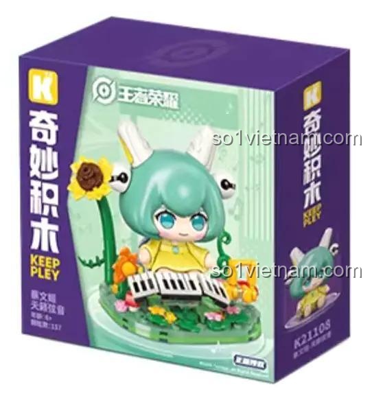 hộp bộ lắp ghép Keeppley K21108 Thái Văn Cơ, đồ chơi lắp ghép Thái Văn Cơ Vương Giả Vinh Diệu, món quà ý nghĩa cho bé gái 6 tuổi