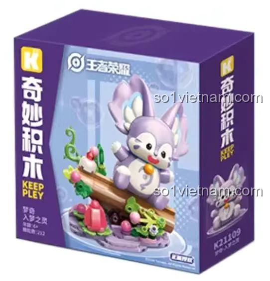 Hộp sản phẩm bộ lắp ghép Keeppley K21109 Mộng Kỳ, thiết kế đẹp mắt, chất lượng cao, quà tặng cho bé gái 6 tuổi.