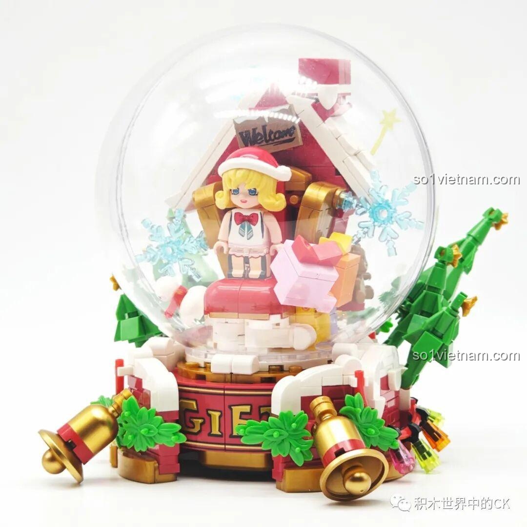 Hoàn thiện phần đế của bộ Keeppley K21111 Thái Văn Cơ Giáng Sinh