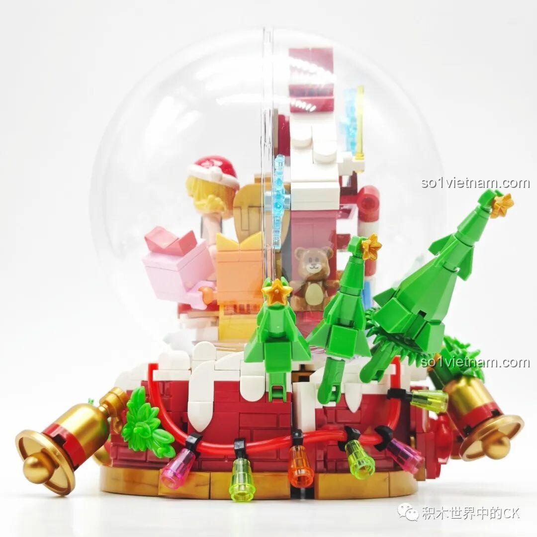 Cận cảnh thành phẩm bộ Keeppley K21111 Thái Văn Cơ Giáng Sinh