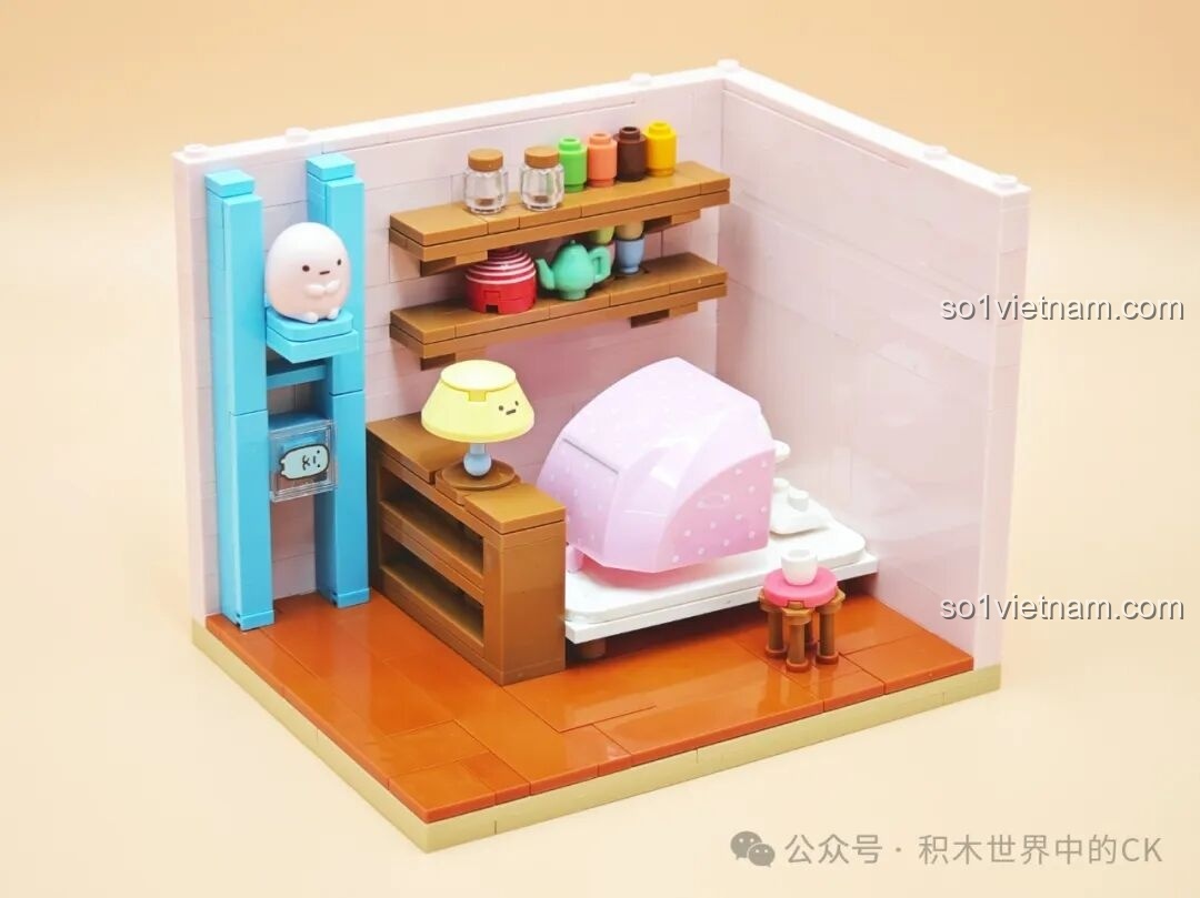 Mô hình phòng của Gấu Trắng từ bộ lắp ráp Keeppley K21207