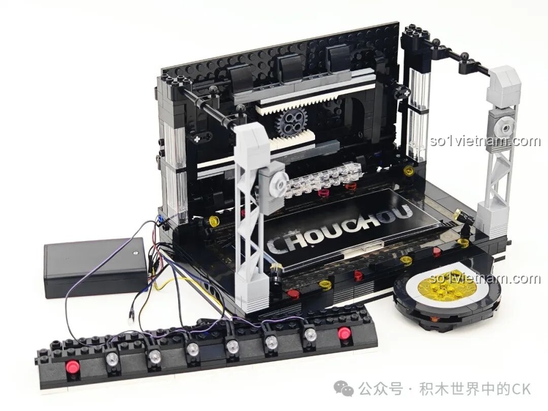 Lắp ráp cấu trúc chính của sân khấu trong bộ Keeppley K21301 Sân khấu 