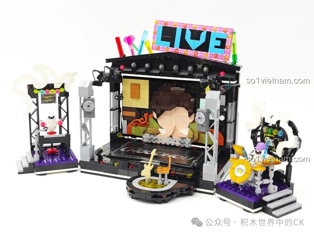 Hoàn thiện các chi tiết cuối cùng cho sân khấu Keeppley K21301 Sân khấu 