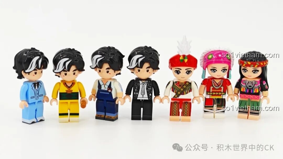 Bộ sưu tập 7 minifigures của Keeppley K21301 Sân khấu 