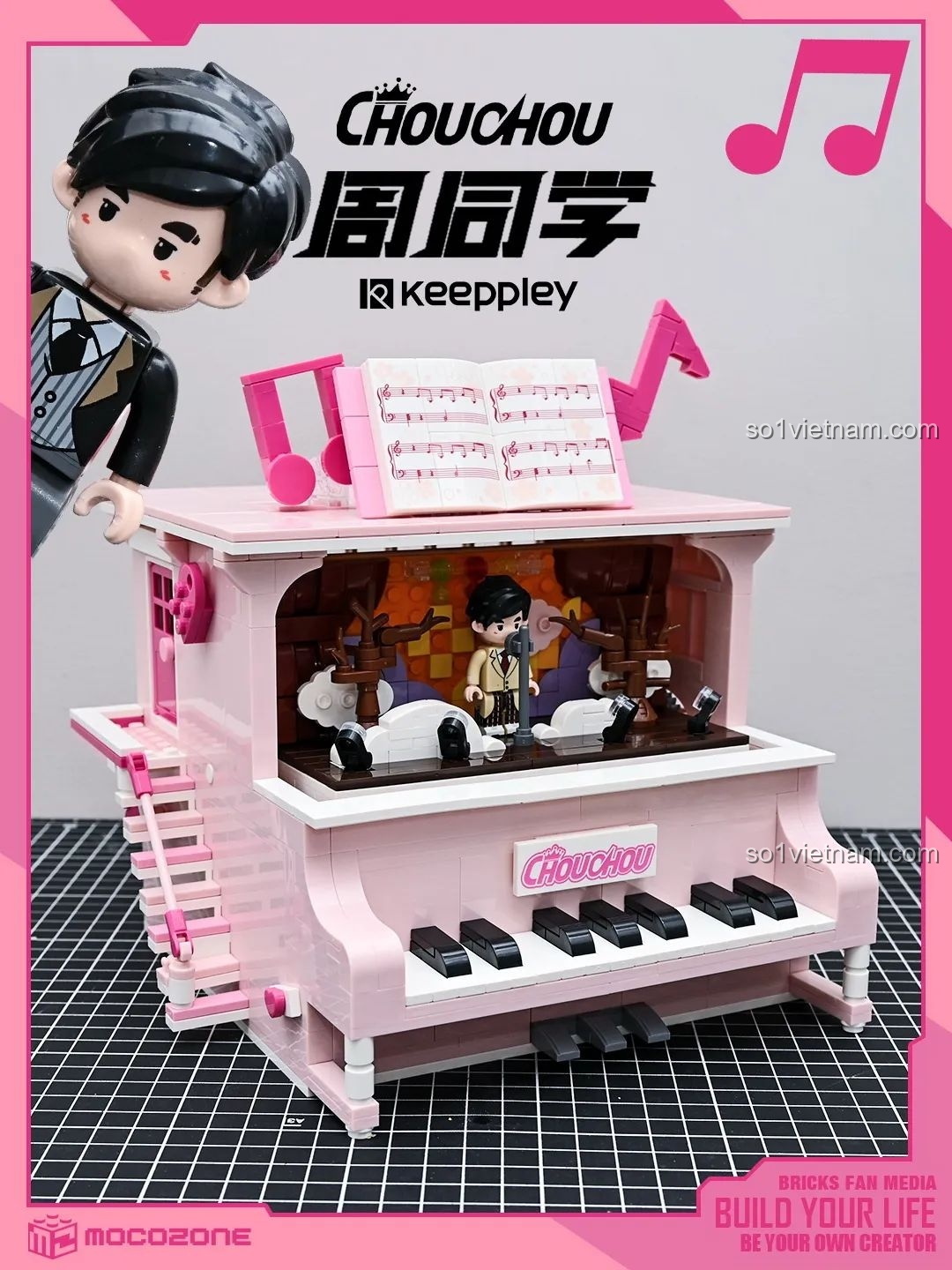 Kết hợp bộ lắp ráp Keeppley K21301 với điện thoại