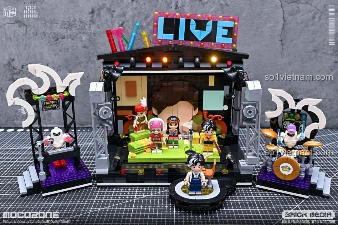 Kết hợp bộ lắp ráp Keeppley K21301 với điện thoại