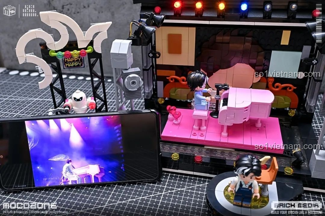 Kết hợp bộ lắp ráp Keeppley K21301 với điện thoại