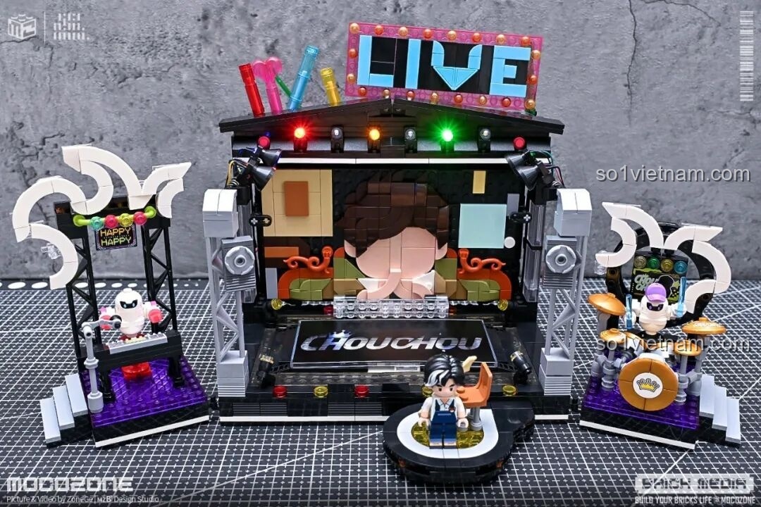 Kết hợp bộ lắp ráp Keeppley K21301 với điện thoại