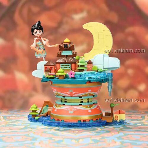 Mô hình bộ lắp ghép Keeppley K21402 Hoa Cổ Nhạc Bế Nguyệt Nha