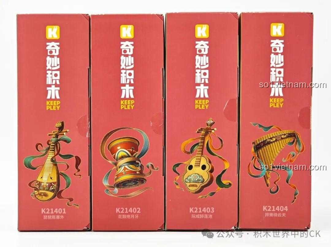 Cuốn sách hướng dẫn lắp ráp bộ Keeppley K21404 Sáo Dọc