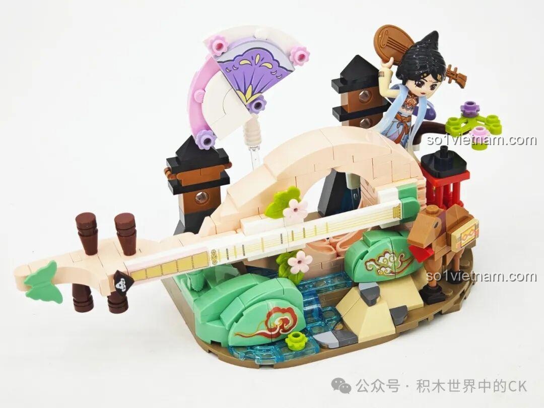 Chi tiết cầu trượt nước trong mô hình Sáo Dọc Keeppley K21404