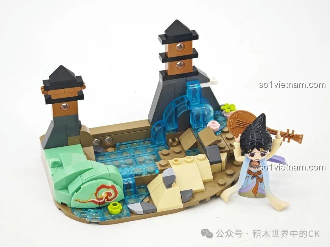 Mô hình Sáo Dọc Keeppley K21404 hoàn chỉnh với nàng tiên và chú hươu