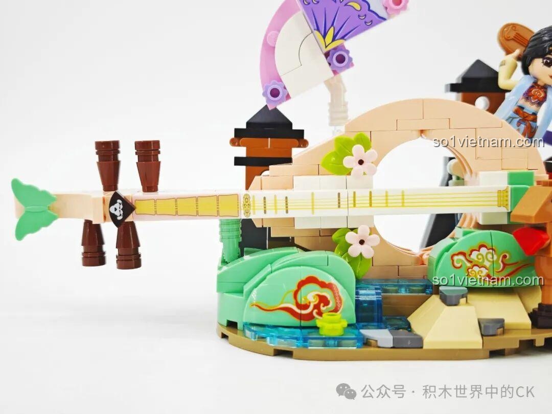 Sự phối màu hài hòa trong bộ lắp ghép Keeppley K21404 Sáo Dọc