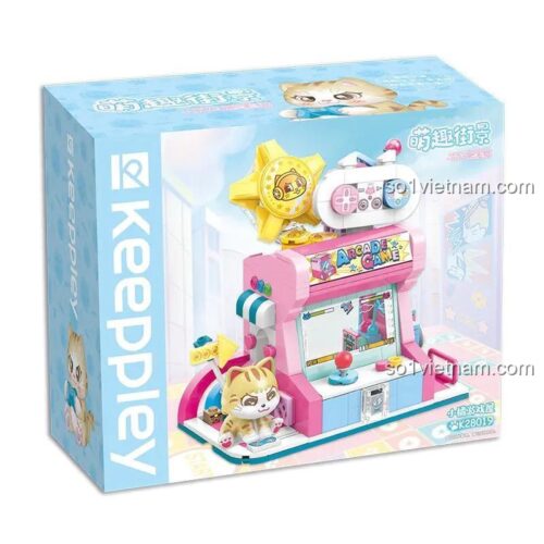 Hộp đồ chơi xếp hình Cửa hàng game mini Keeppley K28019, món quà tuyệt vời cho bé gái.