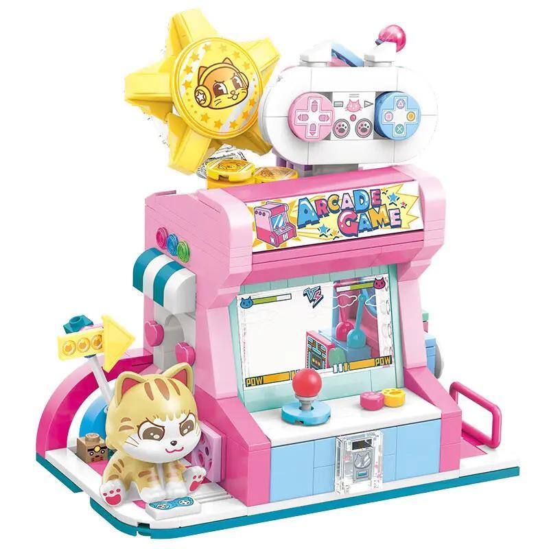 Mô hình bộ lắp ghép Máy game thùng Mèo Cam Keeppley K28019, đồ chơi sáng tạo cho con gái 6 tuổi, giá rẻ.