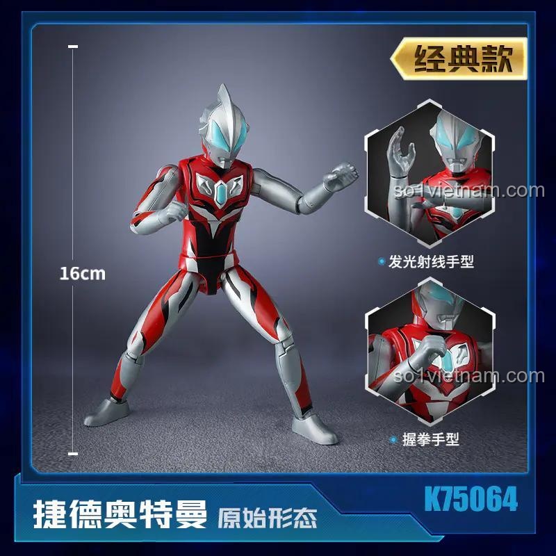 Kích thước mô hình Ultraman Z Nguyên Thủy Keeppley K75064