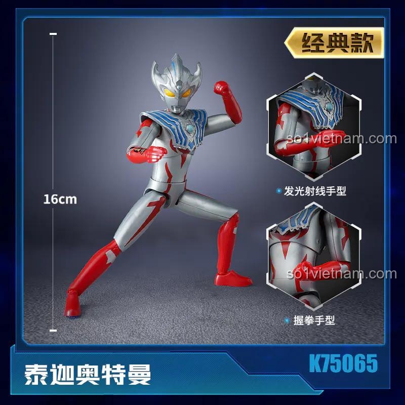 Mô hình Ultraman Taiga Keeppley K75065 và các phụ kiện thay thế