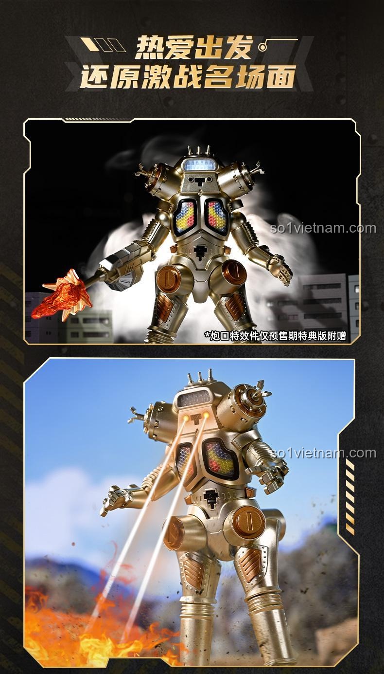 Đồ chơi mô hình Robot Quái thú King Joe Keeppley K75161 với lớp sơn kim loại toàn bộ, phân tách màu sắc chính xác.