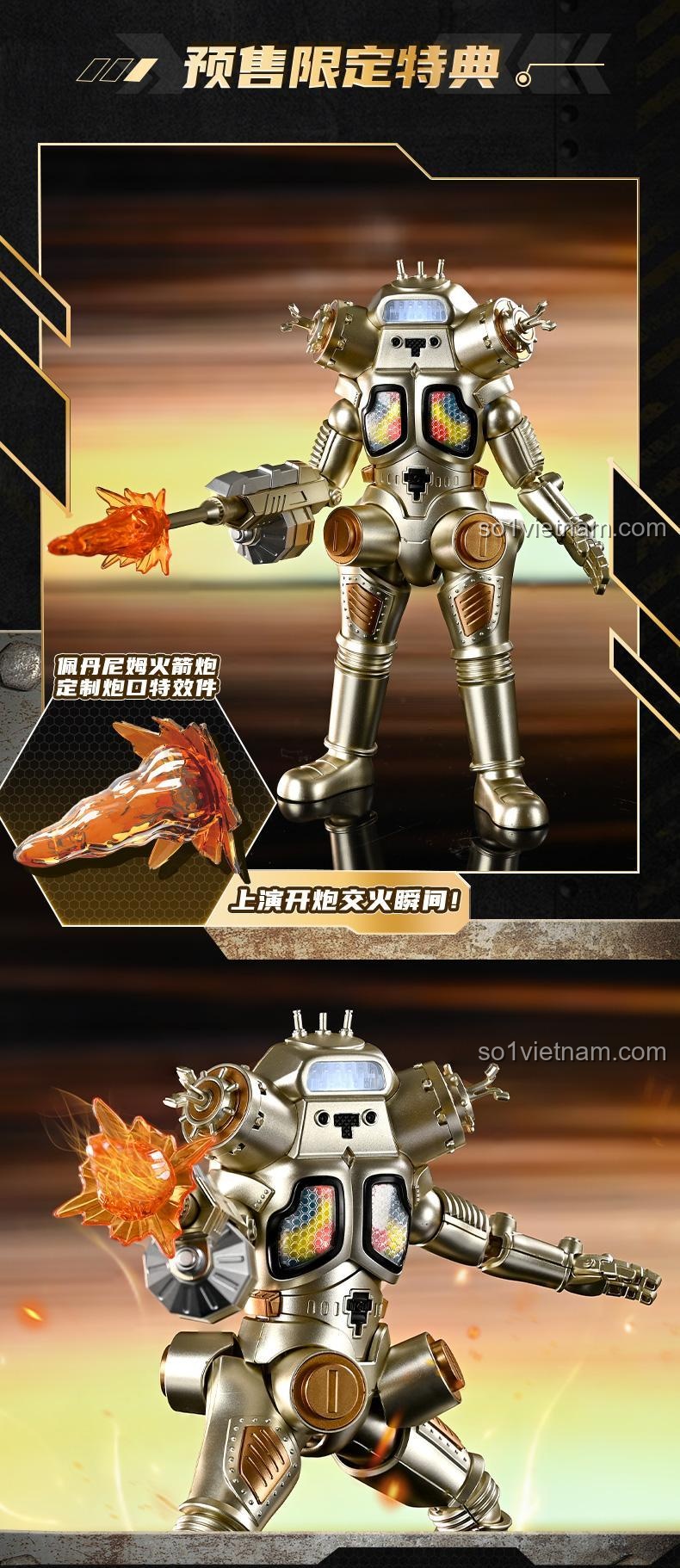 Mô hình King Joe Ultraman 5161 với chiều cao 17cm, thông số chi tiết, đồ chơi chất lượng tốt.